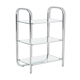 Chrome and glass shelf in Bauhaus style, 1970s