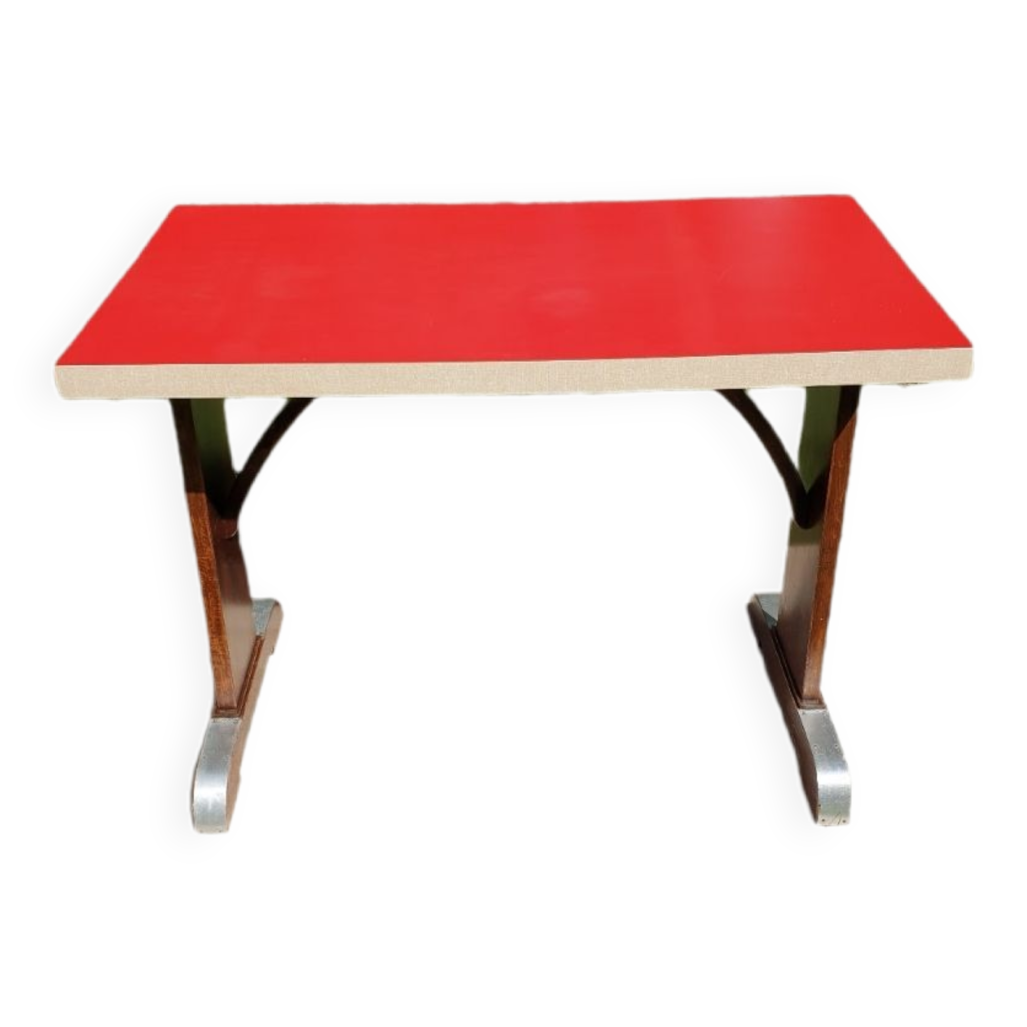 30s/40s bistro table in red formica