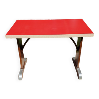 30s/40s bistro table in red formica
