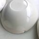1950 SALINS service Aurore model yellow and black striped soup plates dish ravier