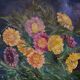 Oil on canvas still life with flowers by Ligo Bart 20th century