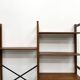 XXL Modernist Library in Solid Pine – 1950s Design – L164 cm