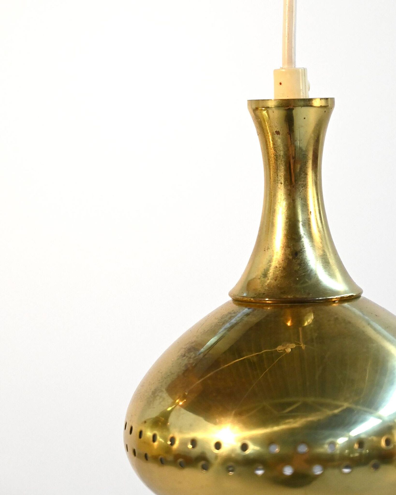 Pair of pendant lamps attributable to Hans-Agne Jakobsson for Markaryd, 195
