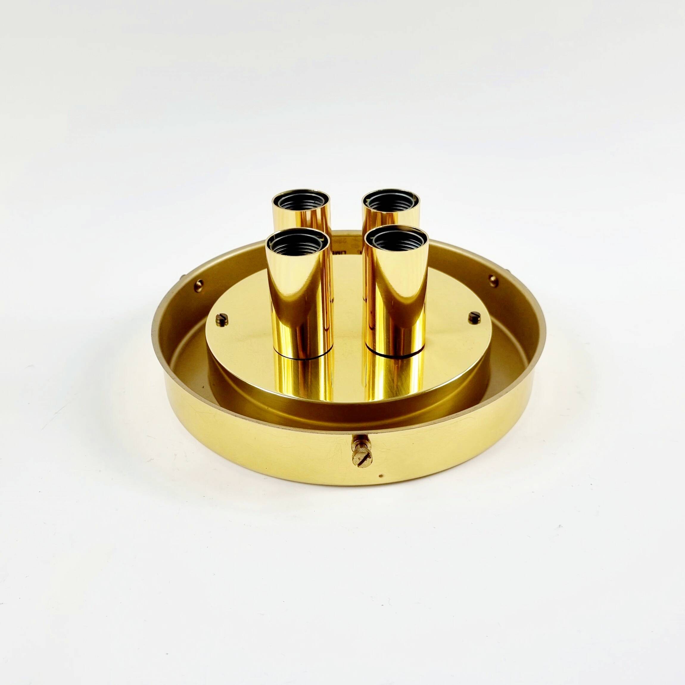 Large mushroom shape flush mount/ceiling light from limburg, germany, 1970s