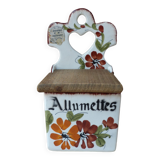 Old Ceramic Matchbox Italy