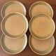 Lot de 6 assiettes en grès sarreguemines - grès vintage