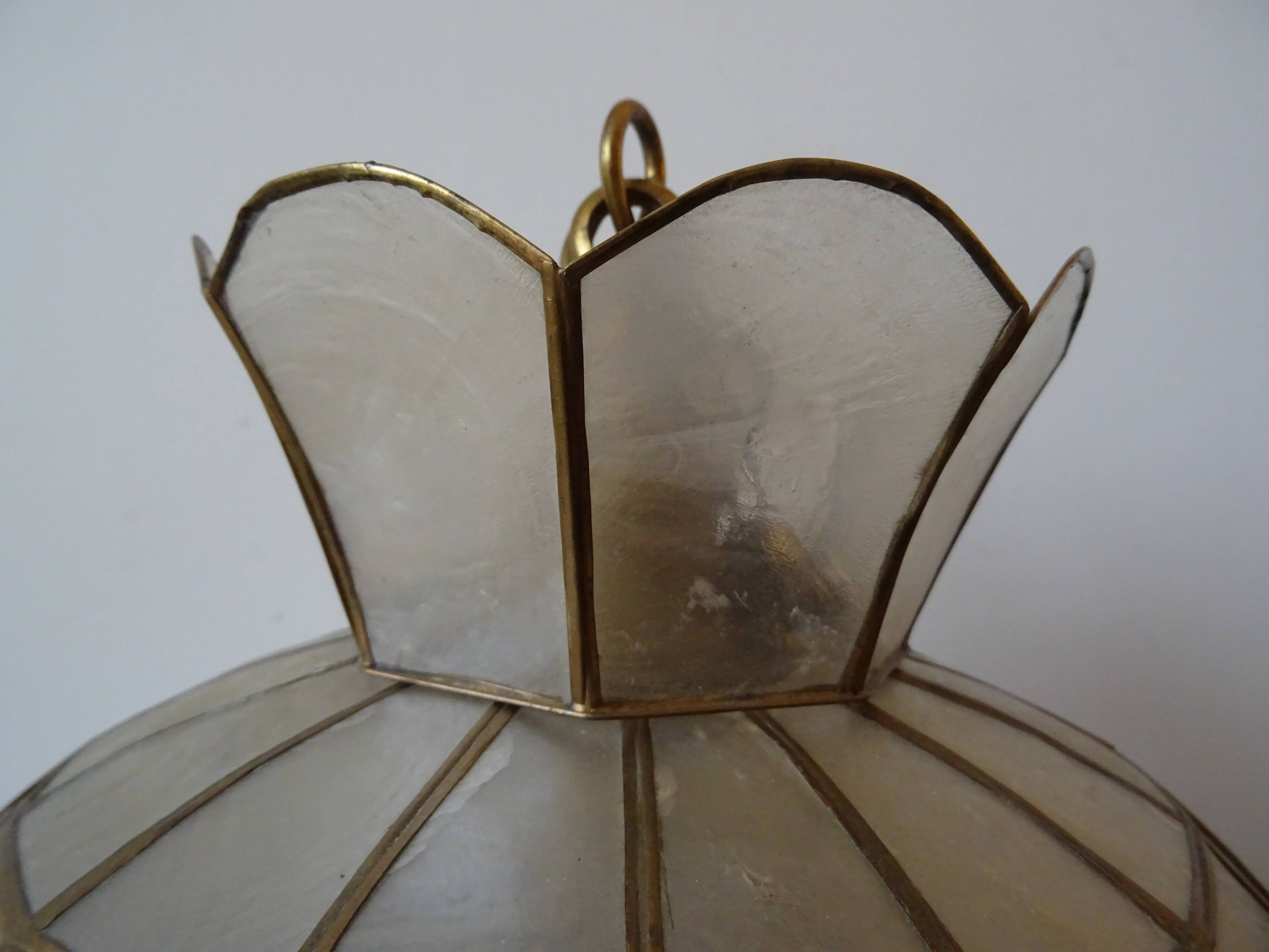 Vintage mother-of-pearl pendant lamp 70