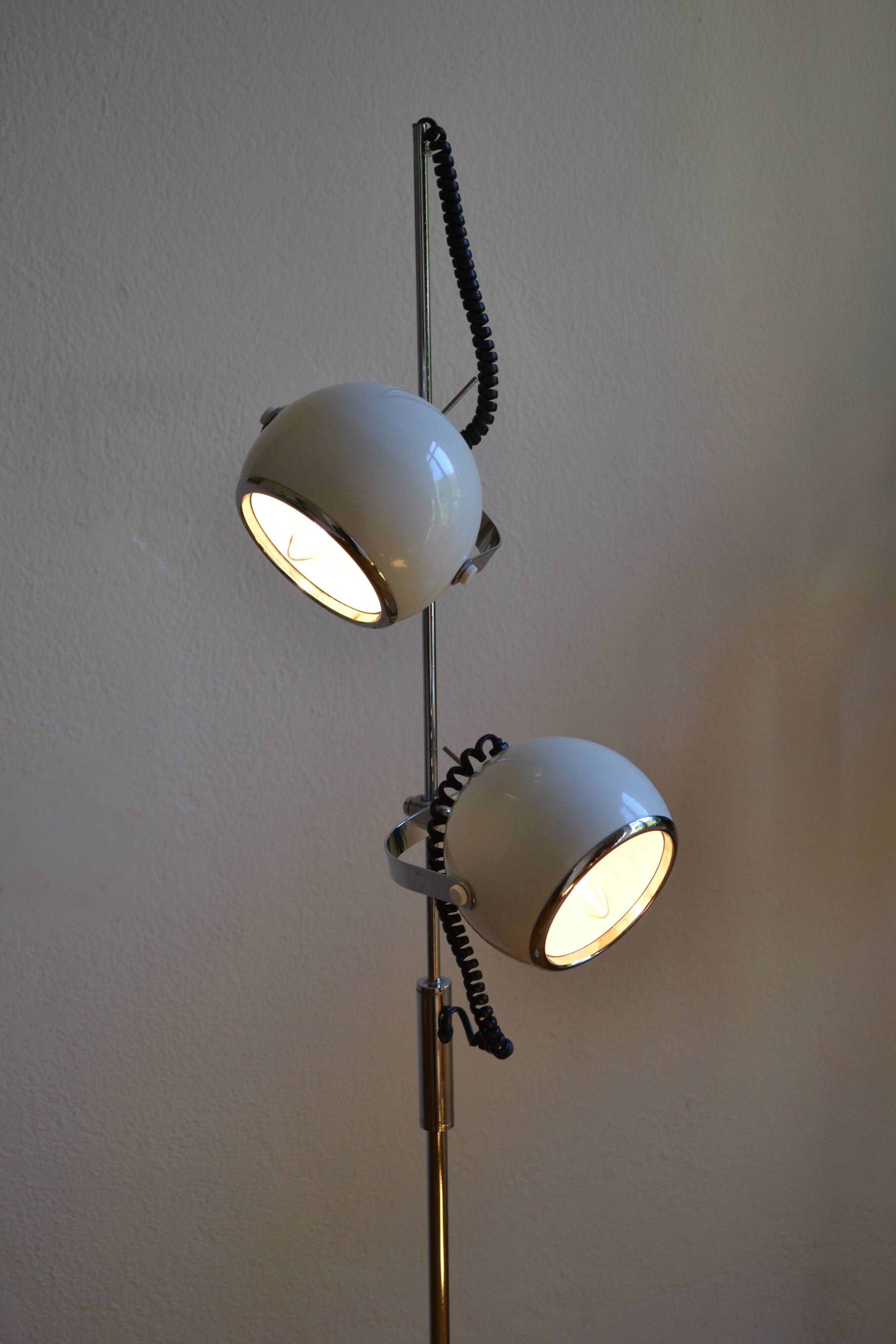 Vintage 1980 Eye Ball Reading Floor Lamp *** cult object of the 80s ***