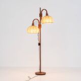 Lampadaire sculptural en teck de Domus (Allemagne, années 1970).