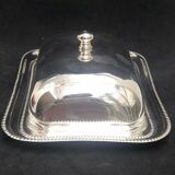 English silver butter dish