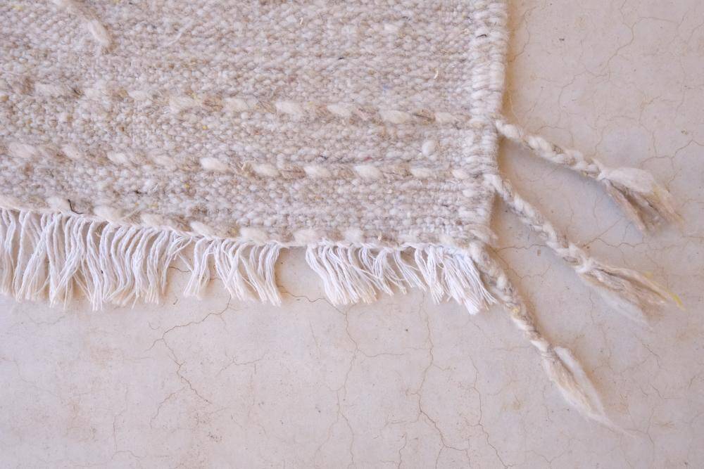 Small Kilim Rug Zanafi Beige - 140 x 100 cm