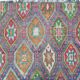 Vintage Turkish kilim, handwoven, 186x227 cm.