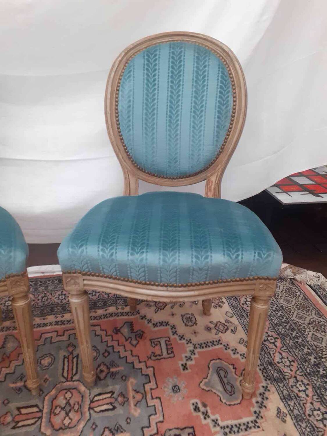 Louis XVI style medallion chair