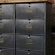 Furniture clamshell, Roneo 15 tray oak lockers