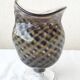 Vase sur pied en verre