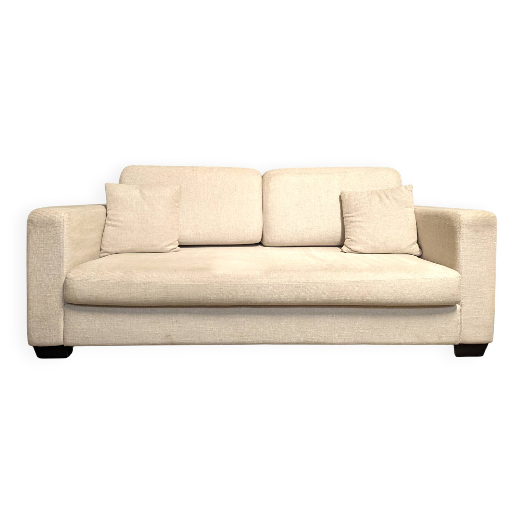 Off-white 3-seater sofa