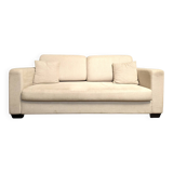 Off-white 3-seater sofa
