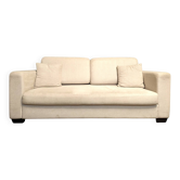 Off-white 3-seater sofa