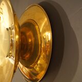 Brass and opaline wall lamp