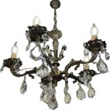 5-light crystal chandelier