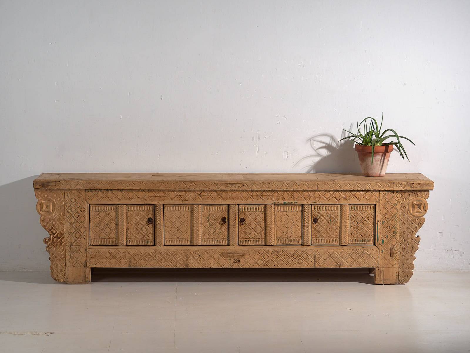 Antique low sideboard in oriental style (circa 1900)