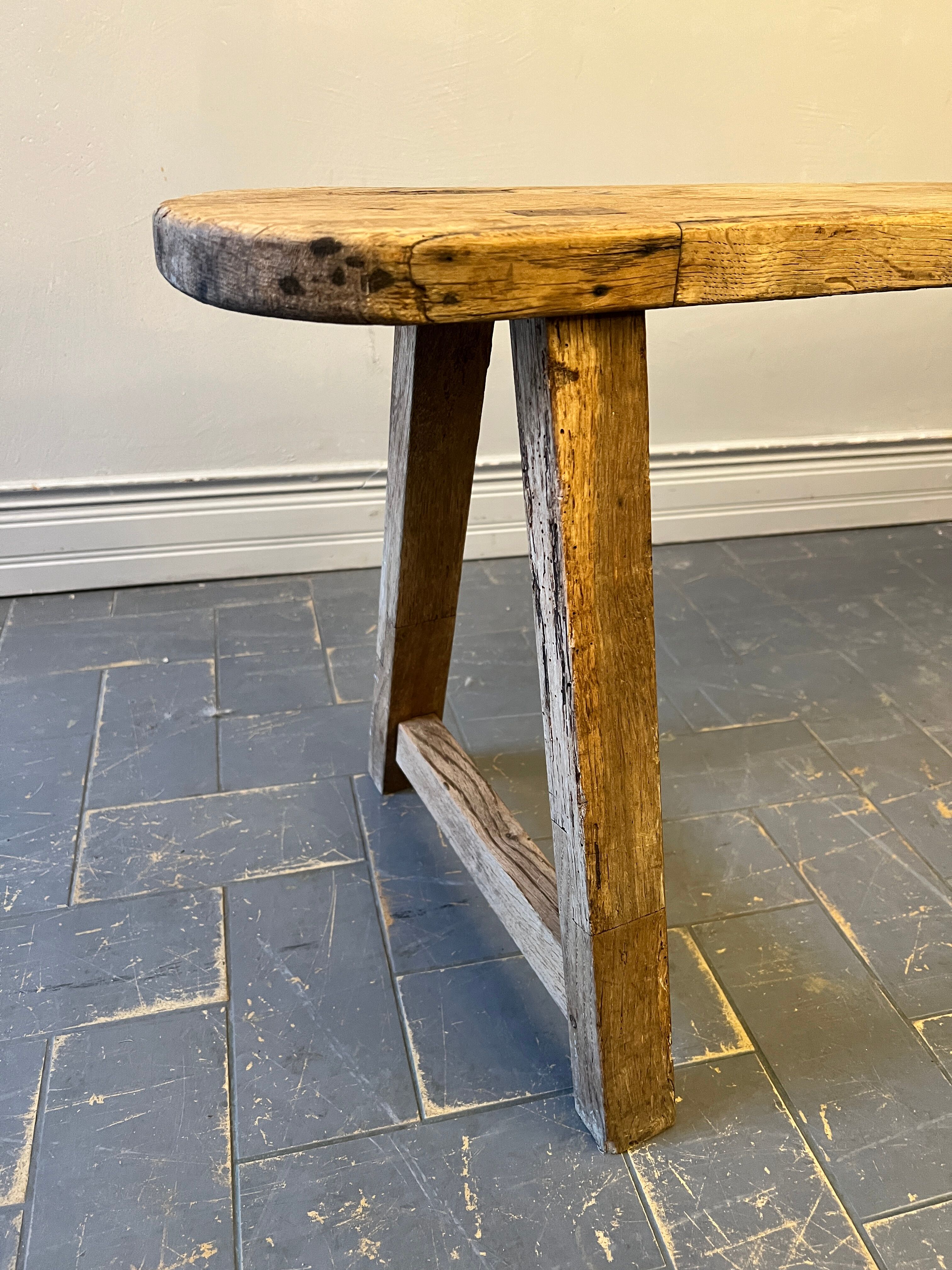 Old raw wood bench 200 cm