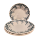 Set of 4 hollow plates Iron Earth, Byzantine model