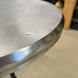 Bistro table with zinc top