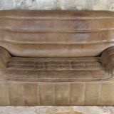 DeSede DS84 sofa in taupe buffalo leather