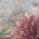 Tableau ancien pivoines