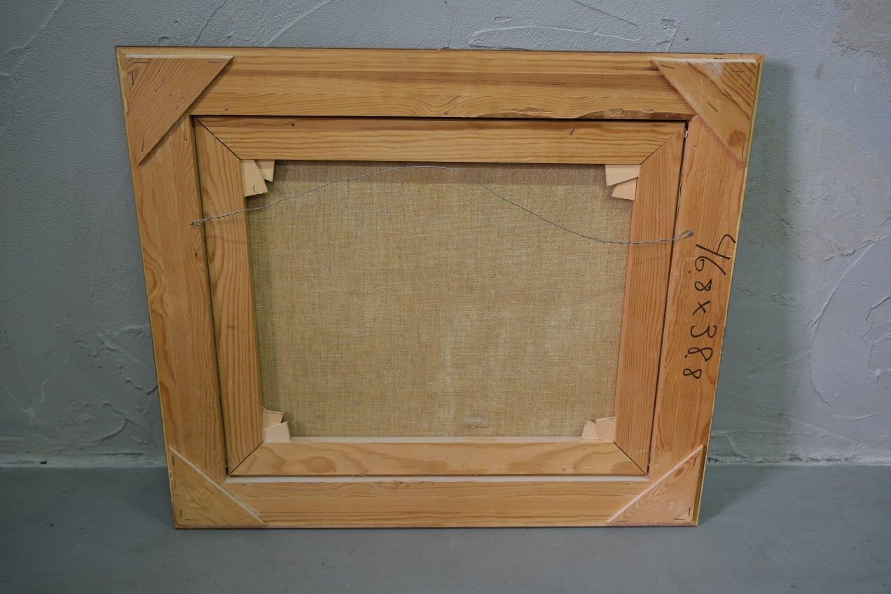 Axel Hamborn (1892-1971) Swedish modern landscape, 1960s, oil on canvas, framed