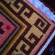Tapis fleuri vintage