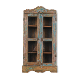 Skated wooden showcase