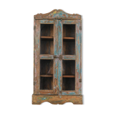Skated wooden showcase