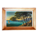 Huile sur panneau Côte d Azur