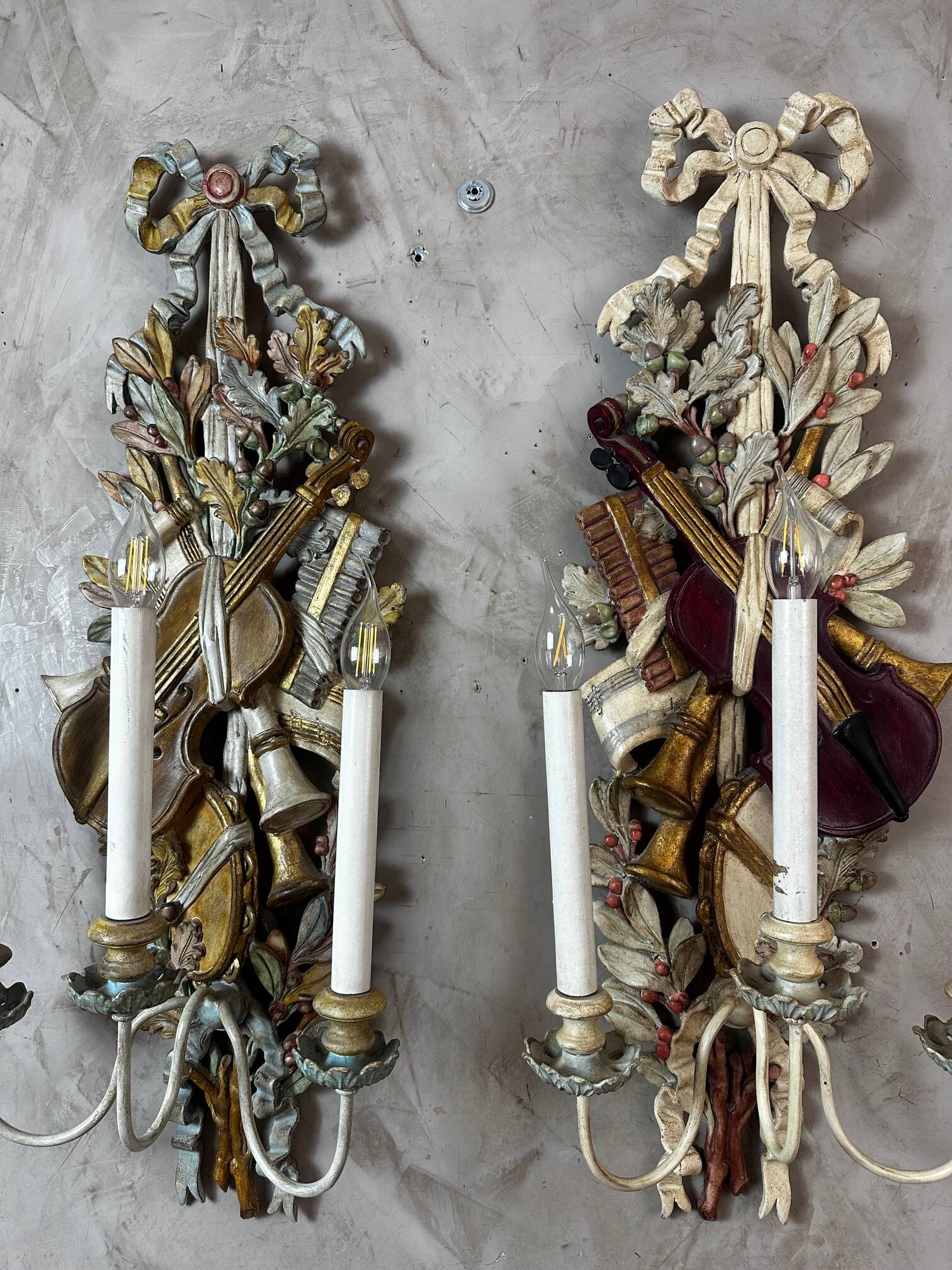 Paire d'appliques Louis XVI