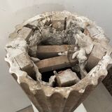 Old plaster column