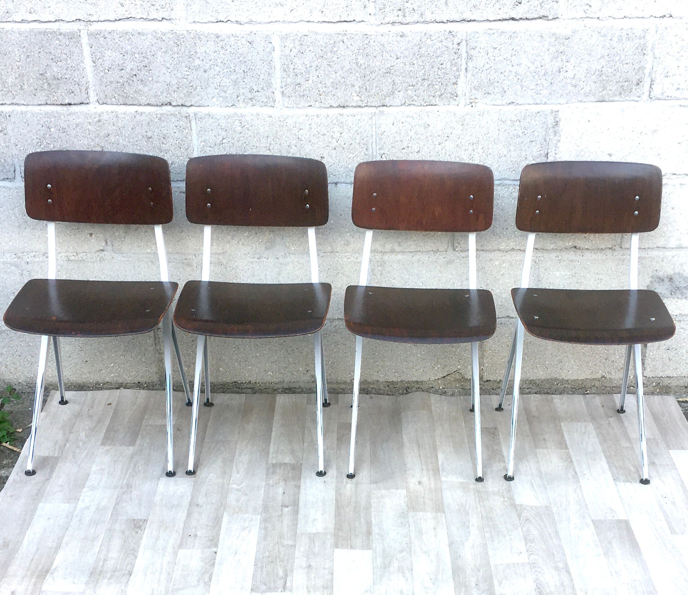 ♻️Set of 4 chairs Vintage and design Marko Kooistra