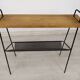 Vintage metal wood magazine rack