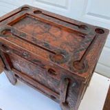 Set of Moroccan cedar wood chests