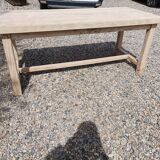 Old farmhouse table in solid oak
