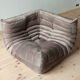 Togo set in pink velvet model designed by Michel Ducaroy 1973
