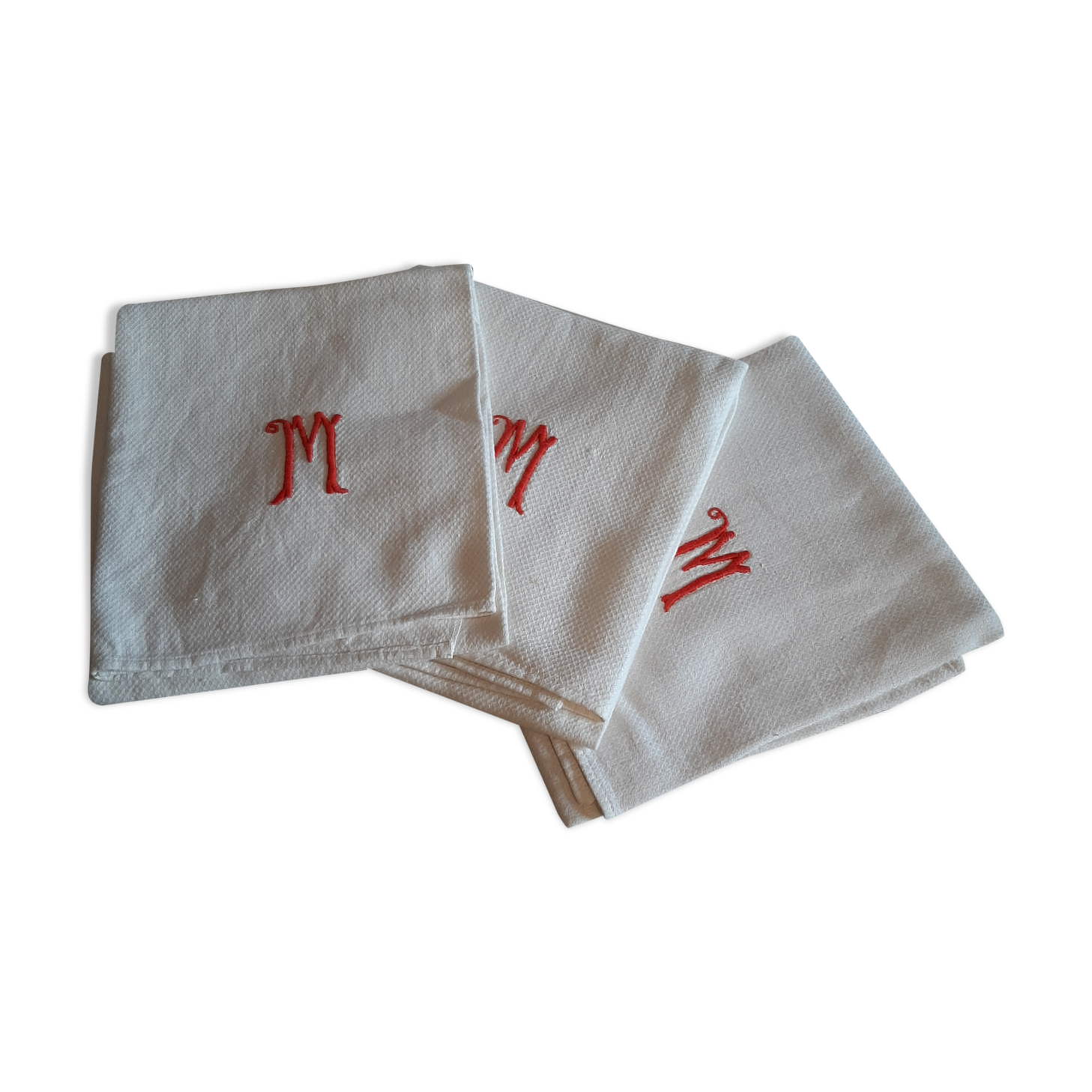 Serviettes de toilette monogrammées beau coton