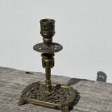Bougeoir Victorien en bronze doré