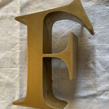 Beautiful vintage metal letter .F.