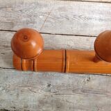 Bamboo-style coat hanger