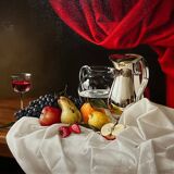 Tableau HST Elena Gualtierotti (born in 1961) "Still Life with Fruits"