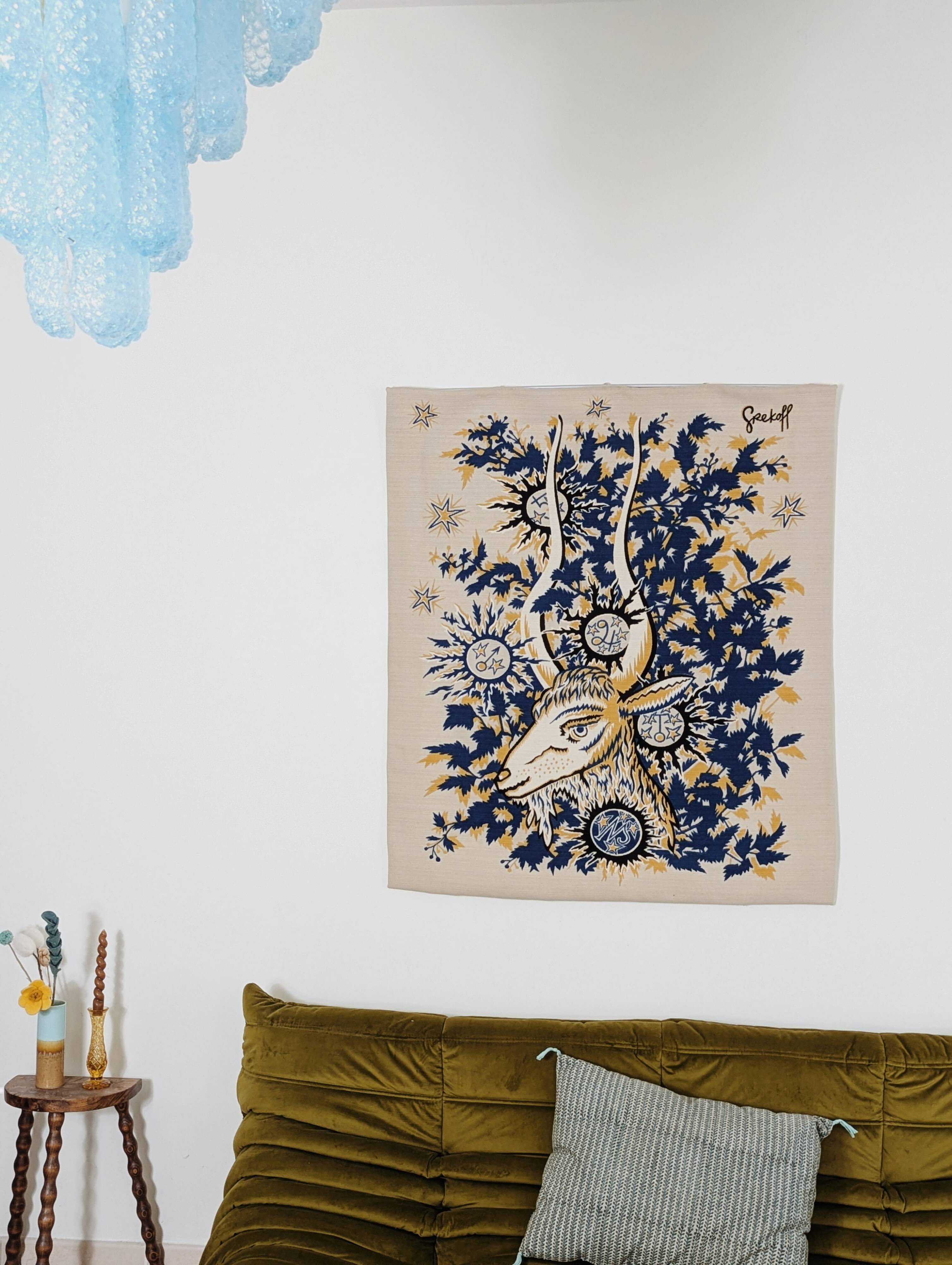 AUBUSSON tapestry in wool. Elie GREKOFF (1914-1985)