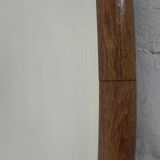 Oval gold mirror with faceted edge, 1950s