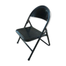 Chaise enfant en métal noir, pliante, années 70